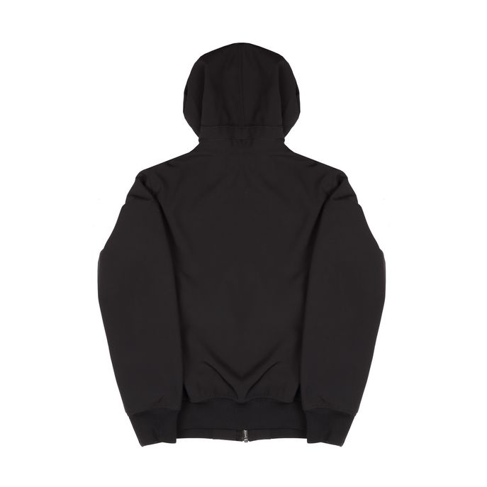 BOMBER FULLZIP CON CAPPUCCIO IN NYLON Kids Nero