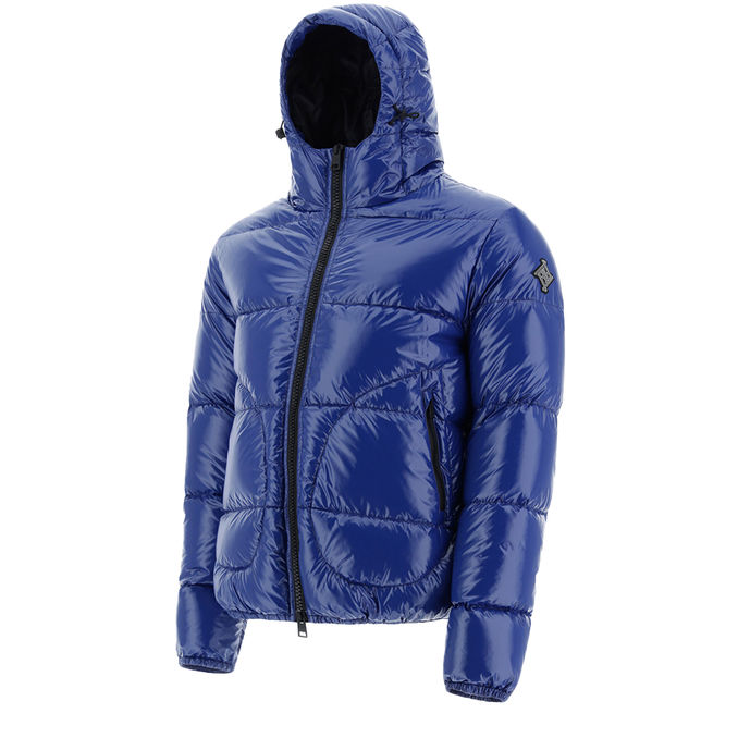 BOMBER IN GLOSS Uomo Bluette