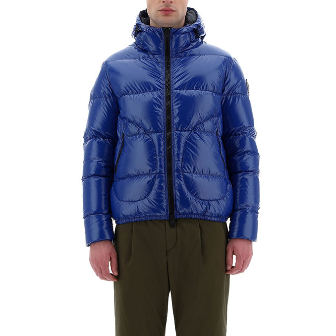 BOMBER IN GLOSS Uomo Bluette