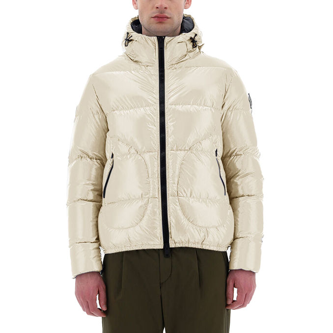 BOMBER IN GLOSS Uomo Chantilly