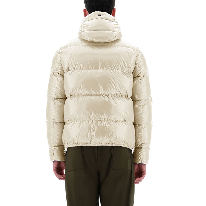 BOMBER IN GLOSS Uomo Chantilly