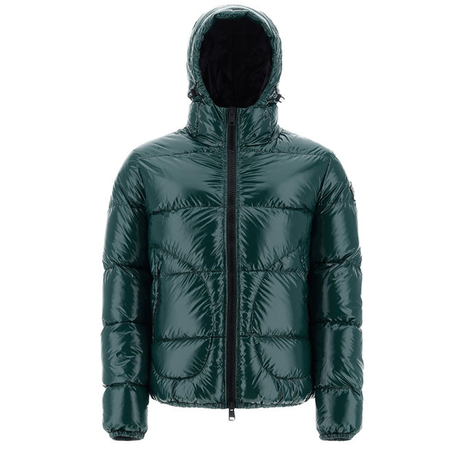 BOMBER IN GLOSS Uomo Verde Collage