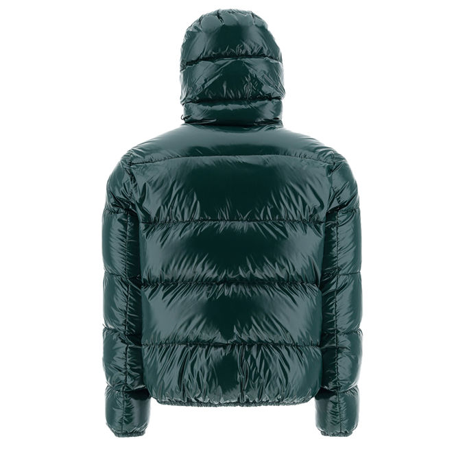 BOMBER IN GLOSS Uomo Verde Collage