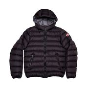 BOMBER IN PIUMA CON CAPPUCCIO E INTERNO A CONTRASTO Bambino Nero BOMBER IN PIUMA CON CAPPUCCIO E INTERNO A CONTRASTO Bambino Nero