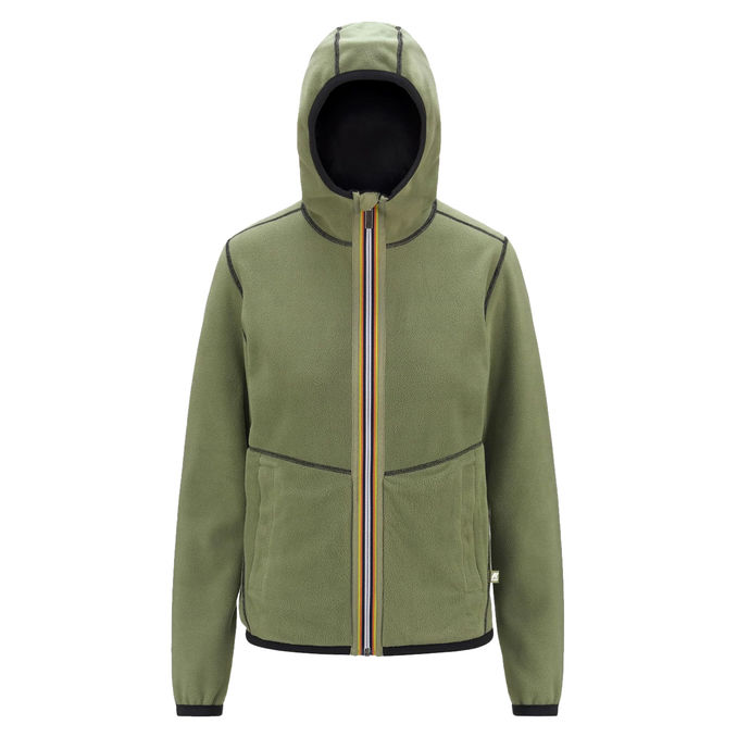 BOMBER LILY VELOUR POLAR PILE Donna Nero Verde