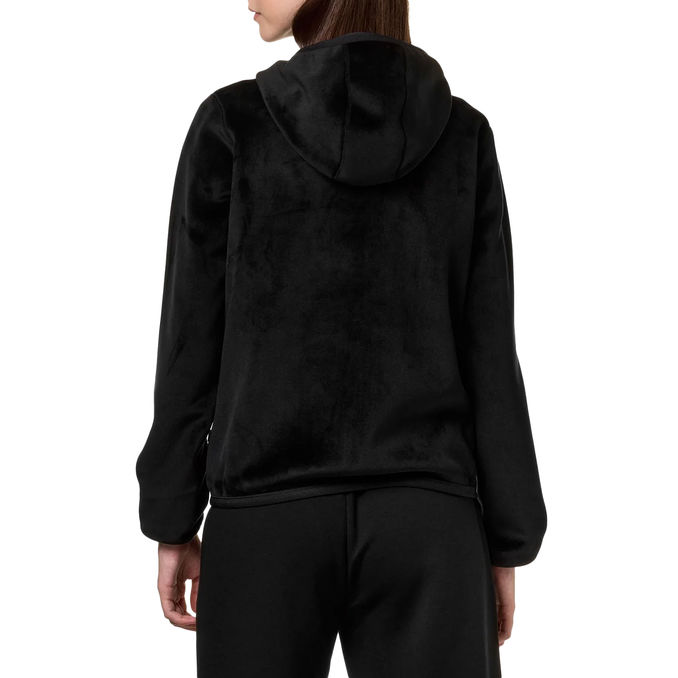 BOMBER LILY VELOUR POLAR PILE Donna Nero Verde