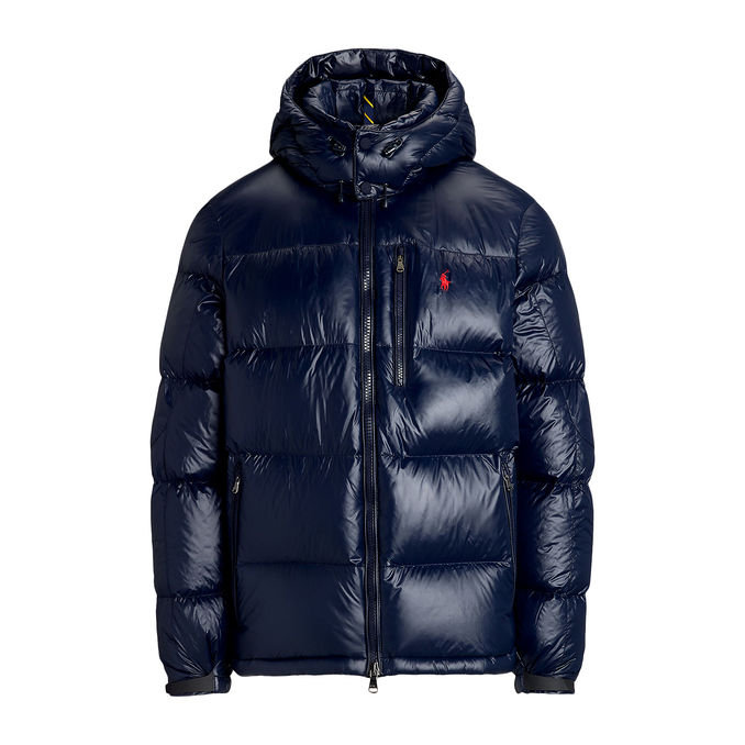 BOMBER LUCIDO GORHAM Uomo Collection Navy Glossy
