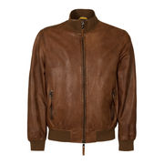 BOMBER SLIM NAPPA Uomo Cognac  BOMBER SLIM NAPPA Uomo Cognac