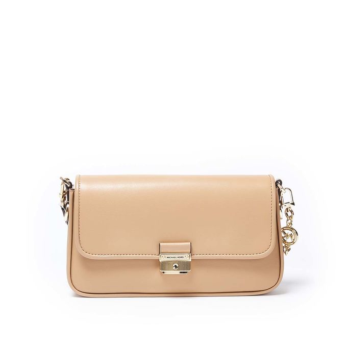 BORSA A TRACOLLA BRADSHAW IN PELLE LISCIA Donna Camel