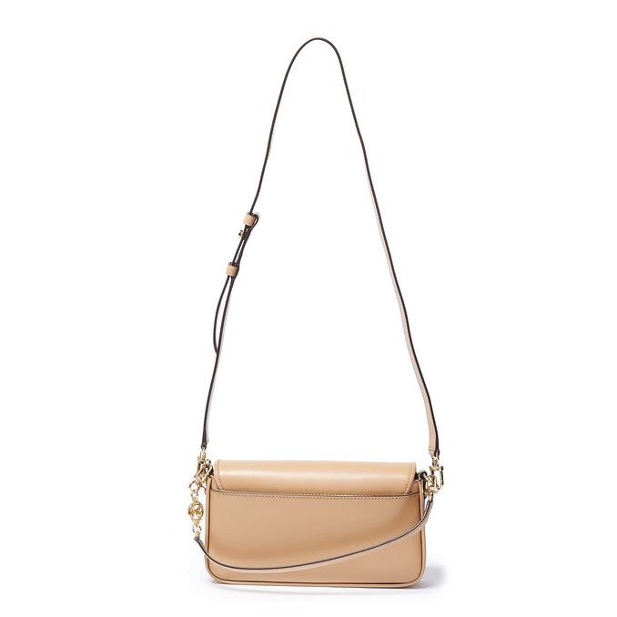 BORSA A TRACOLLA BRADSHAW IN PELLE LISCIA Donna Camel