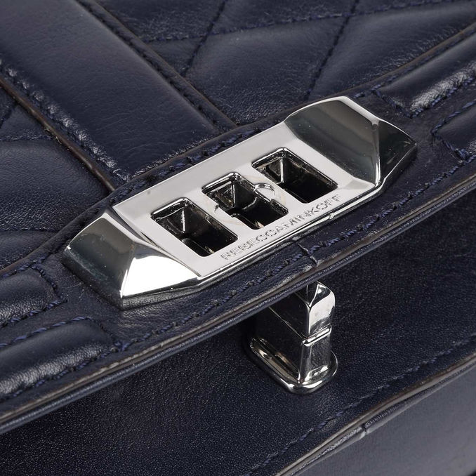 BORSA A TRACOLLA MINI LOVE Donna Blu Argento