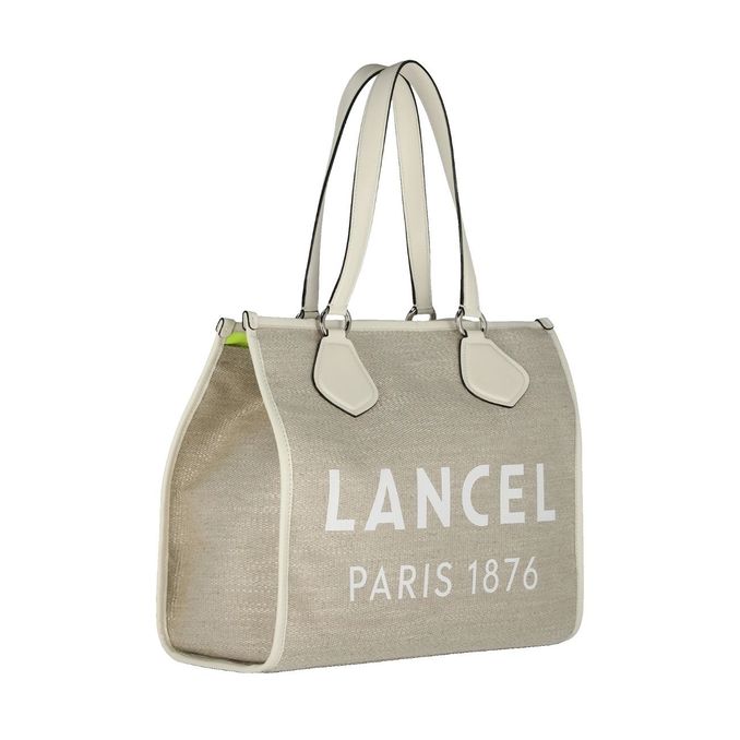 BORSA CABAS SUMMER TOTE MEDIUM Natur Blanc