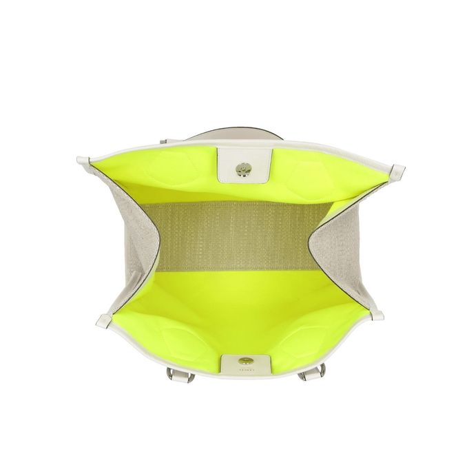 BORSA CABAS SUMMER TOTE MEDIUM Natur Blanc