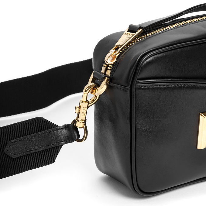 BORSA CAMERA BAG IN PELLE Donna Nero
