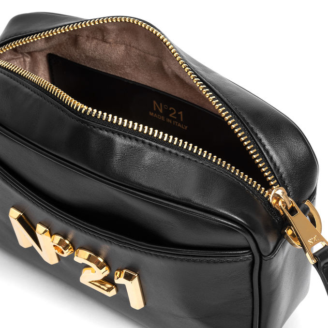 BORSA CAMERA BAG IN PELLE Donna Nero