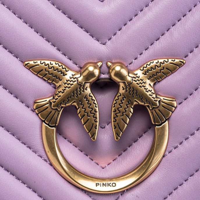 BORSA CLASSIC LOVE CLICK Donna Lilla