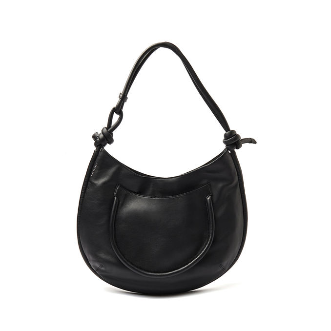 BORSA DEMI' PIUMA KNOT L Donna Nero