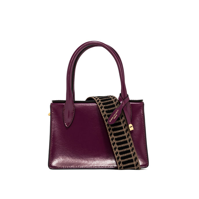 BORSA EVA PELLE LUCIDA Donna Grape