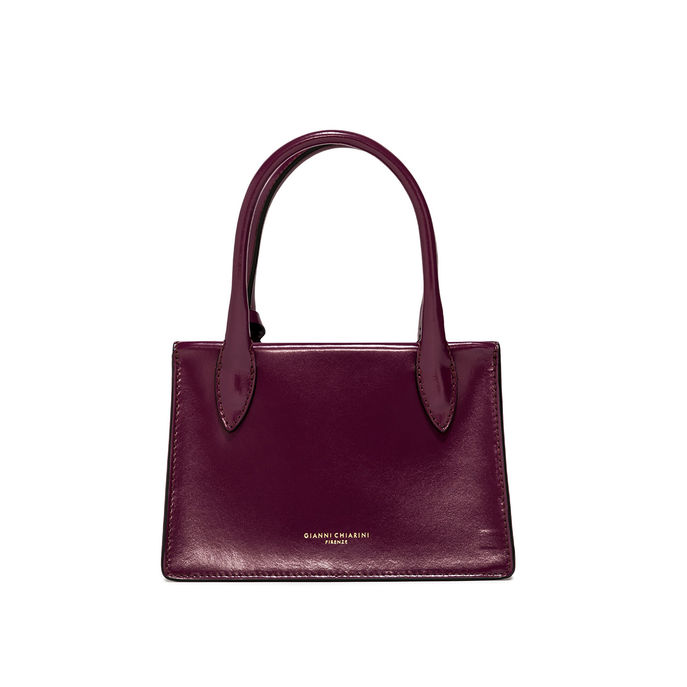 BORSA EVA PELLE LUCIDA Donna Grape