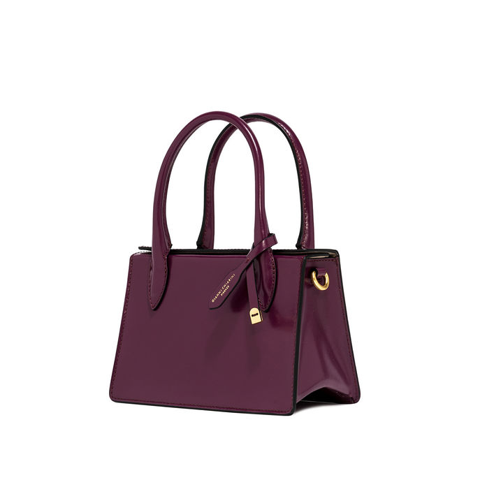 BORSA EVA PELLE LUCIDA Donna Grape