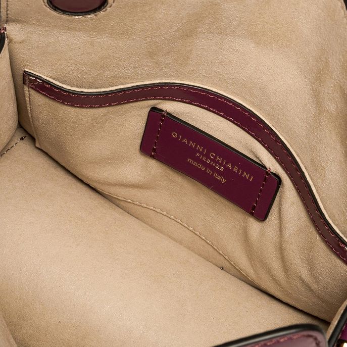 BORSA EVA PELLE LUCIDA Donna Grape