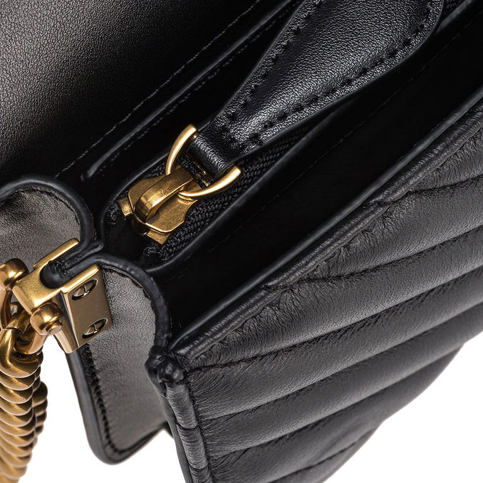 BORSA LOVE CLICK MINI Donna Nero Antique Gold