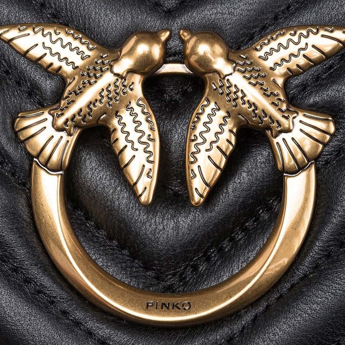 BORSA LOVE CLICK MINI Donna Nero Antique Gold