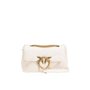 BORSA LOVE MINI PUFF Donna Bianco Seta Antique Gold BORSA LOVE MINI PUFF Donna Bianco Seta Antique Gold