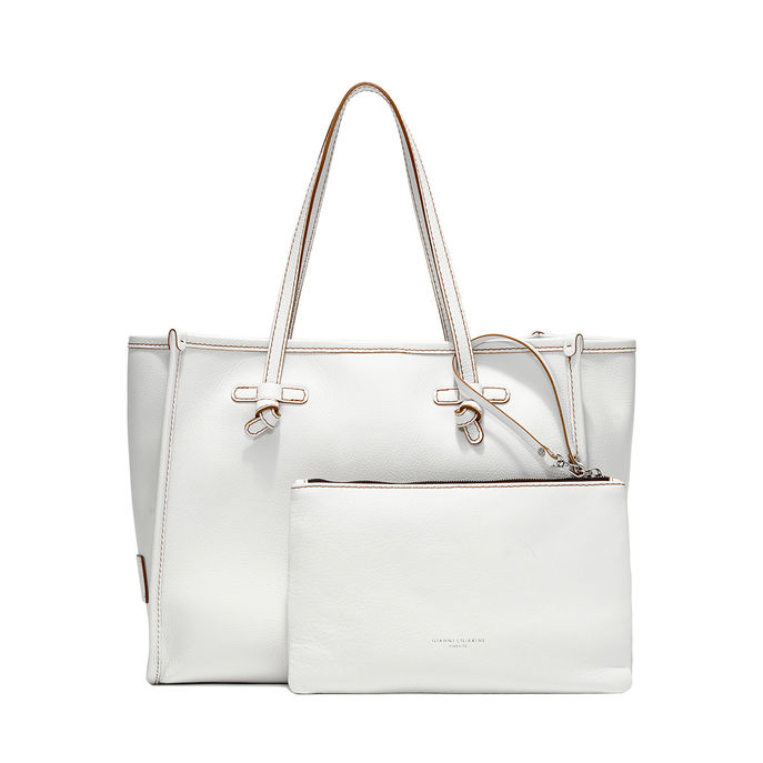 BORSA MARCELLA SADDLERY Latte Pecan