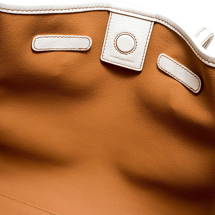 BORSA MARCELLA SADDLERY Latte Pecan