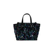 BORSA MARCELLA TESSUTO DI PAILETTES MULTICOLOR Donna Nero Night BORSA MARCELLA TESSUTO DI PAILETTES MULTICOLOR Donna Nero Night