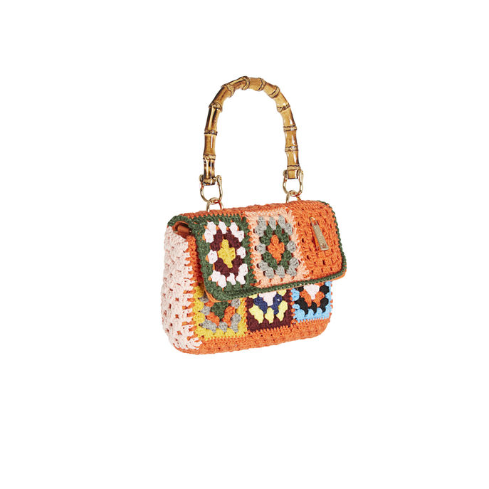 BORSA NOTO CLUNCH DI LANA SOTTILE SMALL Donna Multicolor