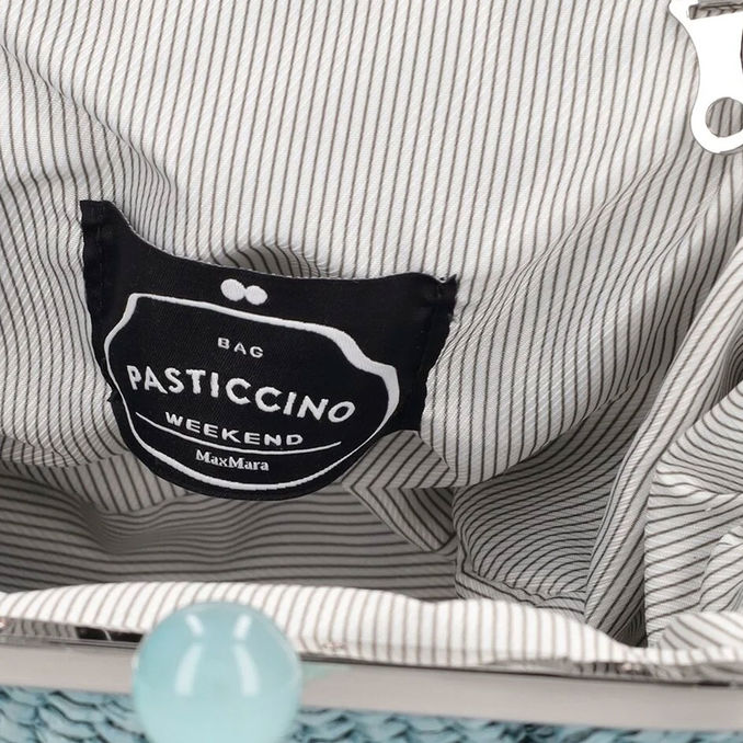 BORSA PASTICCINO PALMAS IN RAFFIA PICCOLA Donna Cielo