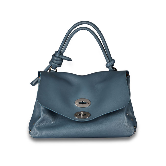 BORSA POSTINA M PIUMA KNOT NERO Donna Blue Atmosfera