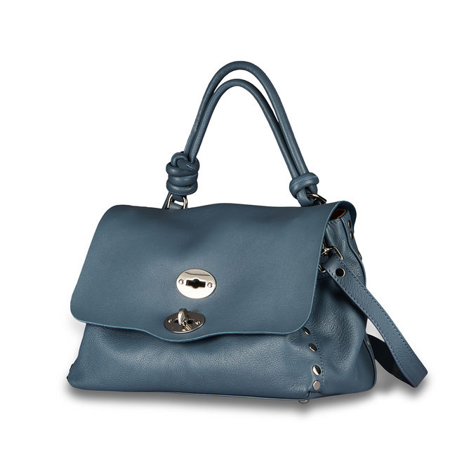 BORSA POSTINA M PIUMA KNOT NERO Donna Blue Atmosfera