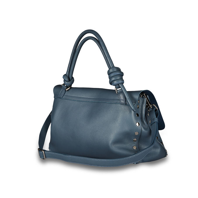 BORSA POSTINA M PIUMA KNOT NERO Donna Blue Atmosfera