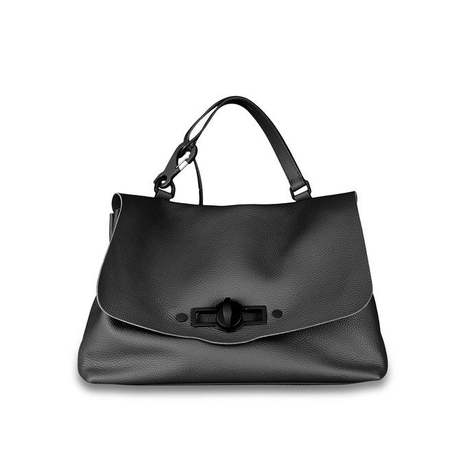 BORSA POSTINA M PURA HOOKED Donna Black Etna