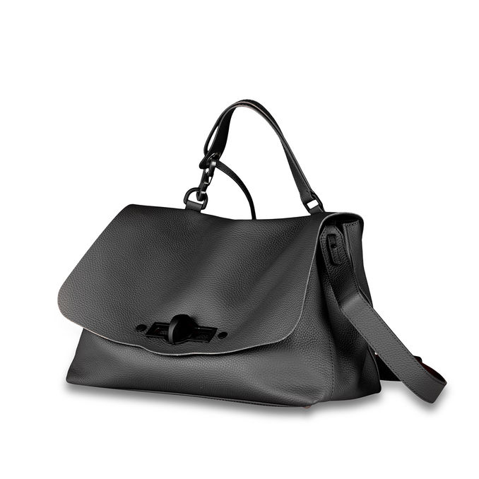 BORSA POSTINA M PURA HOOKED Donna Black Etna