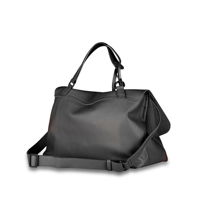 BORSA POSTINA M PURA HOOKED Donna Black Etna