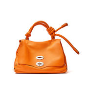 BORSA POSTINA S PIUMA KNOT Donna Orange Noto BORSA POSTINA S PIUMA KNOT Donna Orange Noto