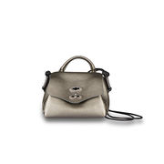 BORSA POSTINA SBABY DAILY LAMINATA Donna Grey Canna Di Fucile BORSA POSTINA SBABY DAILY LAMINATA Donna Grey Canna Di Fucile