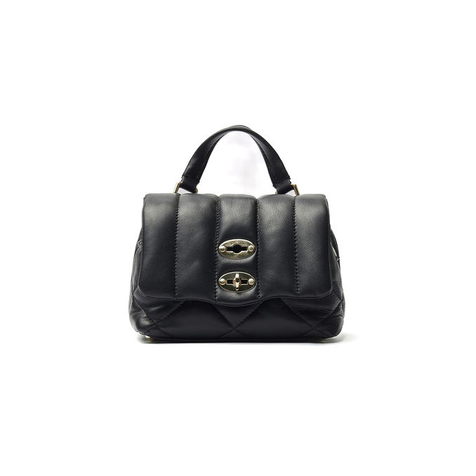 BORSA POSTINA VENETA BABY MATELASSE' Donna Black Nero