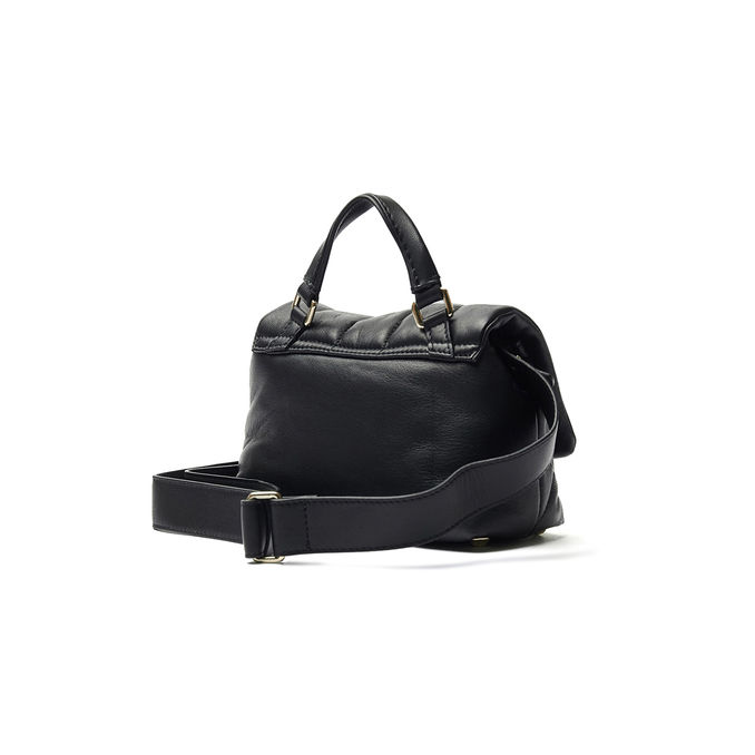 BORSA POSTINA VENETA BABY MATELASSE' Donna Black Nero