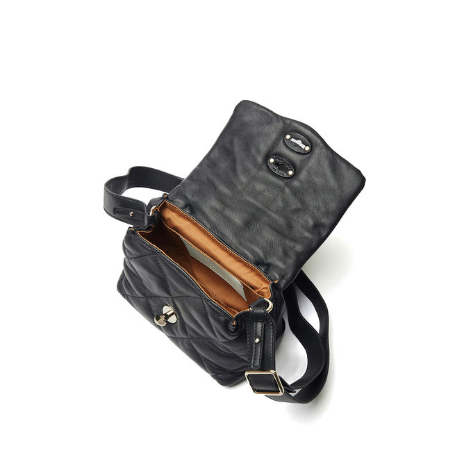 BORSA POSTINA VENETA BABY MATELASSE' Donna Black Nero