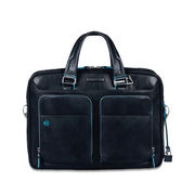 BORSA SOTTILE A DUE MANICI PORTA COMPUTER E BLUE SQUARE Unisex Blu2 BORSA SOTTILE A DUE MANICI PORTA COMPUTER E BLUE SQUARE Unisex Blu2