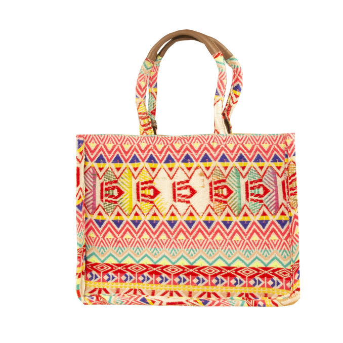 BORSA TOTE MOOREA MID Multticolor Fuxia Fluo