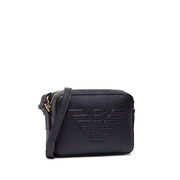 BORSA TRACOLLA IN ECOPELLE E MAXI LOGO IN RILIEVO Donna Nero BORSA TRACOLLA IN ECOPELLE E MAXI LOGO IN RILIEVO Donna Nero