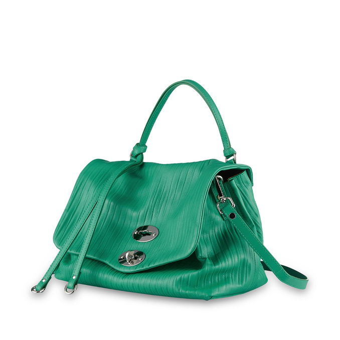 BORSA TRACOLLA POSTINA S PLISSE Donna Erba