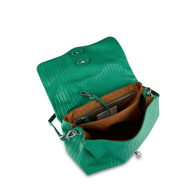 BORSA TRACOLLA POSTINA S PLISSE Donna Erba