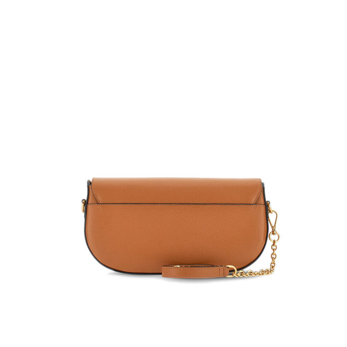 BORSA TRACOLLINA PATTA CON CATENA Donna Cognac Scuro